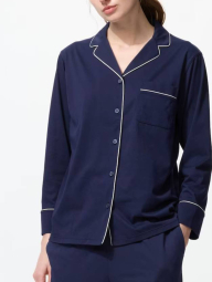 Пижама Uniqlo комплект рубашка и штаны 1159855889 (Синий XXL)