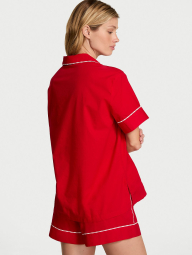 Домашний комплект пижамы Victoria’s Secret рубашка и шорты 1159856183 (Красный XS)