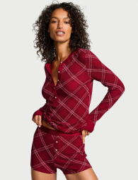 Домашний комплект Victoria’s Secret кофта и шорты 1159856320 (Красный XXL)