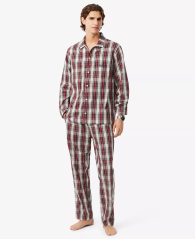 Лёгкая мужская пижама Lacoste рубашка и штаны 1159858714 (Разные цвета M)