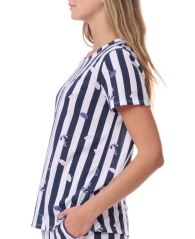 Жіноча піжама Tommy Hilfiger футболка та шорти 1159859098 (Синій/Білий S)