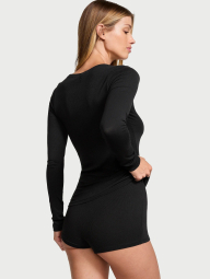 Женская пижама Victoria’s Secret кофта и шорты 1159859376 (Черный S)