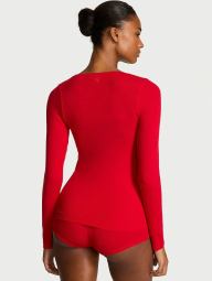 Жіноча піжама Victoria's Secret кофта та шорти 1159859518 (Червоний XL)