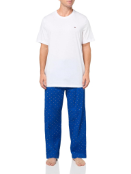 Мужская пижама Tommy Hilfiger футболка и штаны 1159859918 (Синий/Белый M)