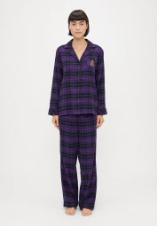 Женская фланелевая пижама Ralph Lauren рубашка и брюки 1159859920 (Фиолетовый L)