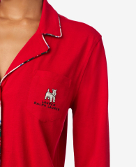 Женская пижама Ralph Lauren рубашка и брюки 1159859948 (Красный S)