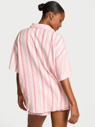 Женская пижама Victoria’s Secret рубашка и шорты 1159860090 (Розовый M)