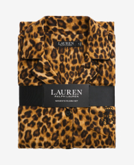 Жіноча тепла піжама Ralph Lauren сорочка та штани 1159860147 (Леопардовий S)