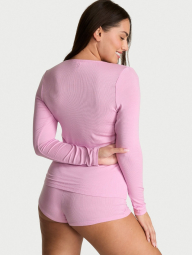 Женская пижама Victoria’s Secret кофта и шорты 1159860666 (Сиреневый S)