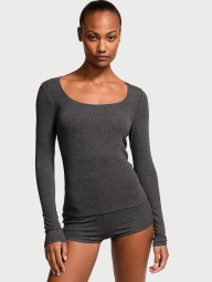 Домашній комплект Victoria's Secret кофта та шорти 1159860925 (Сірий S)