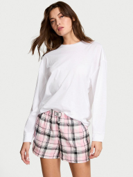 Женская пижама Victoria's Secret кофта и шорты 1159861740 (Белый/Розовый M)