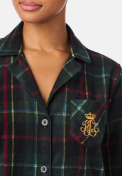 Флісова піжама Ralph Lauren сорочка та штани 1159862251 (Зелений M)