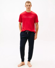 Чоловіча піжама Tommy Hilfiger футболка та джогери 1159862781 (Синій/Червоний XL)