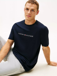 Мужская пижама Tommy Hilfiger футболка и джоггеры 1159862785 (Синий/Серый L)