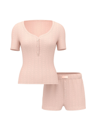 Домашній комплект Victoria's Secret футболка та шортики 1159863381 (Рожевий L)