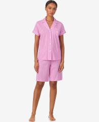 Женская пижама Lauren Ralph Lauren рубашка и шорты 1159876923 (Розовый S)