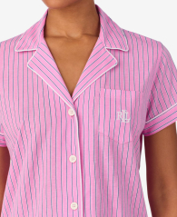Женская пижама Lauren Ralph Lauren рубашка и шорты 1159876923 (Розовый S)
