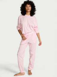 Женская пижама Victoria's Secret лонгслив и штаны 1160208036 (Розовый M)