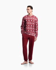 Мужская пижама Emporio Armani свитшот и джоггеры 1160462303 (Красный XL)