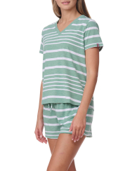 Женская пижама Tommy Hilfiger футболка и шорты 1160704803 (Белый/Зеленый M)