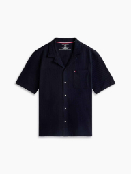 Мужская пижама Tommy Hilfiger рубашка с коротким рукавом и штаны 1161046757 (Синий M)