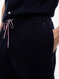 Мужская пижама Tommy Hilfiger рубашка с коротким рукавом и штаны 1161046757 (Синий M)