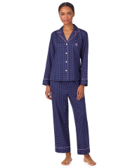 Женская пижама Ralph Lauren рубашка и штаны 1161093703 (Синий M)