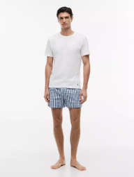 Мужская пижама Tommy Hilfiger футболка и шорты 1161117980 (Белый/Голубой M)