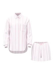 Жіноча піжама Victoria's Secret сорочка та шорти 1162840427 (Білий/Рожевий XL)