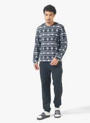 Мужская пижама Emporio Armani свитшот и джоггеры 1162909209 (Синий XL)