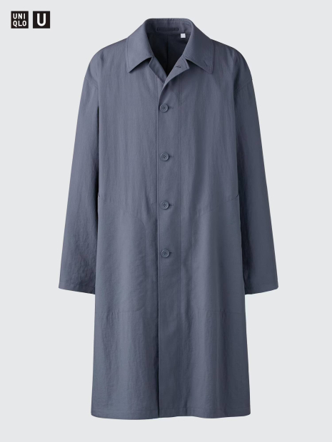 Длинная ветровка UNIQLO плащ 1159840389 (Серый L)