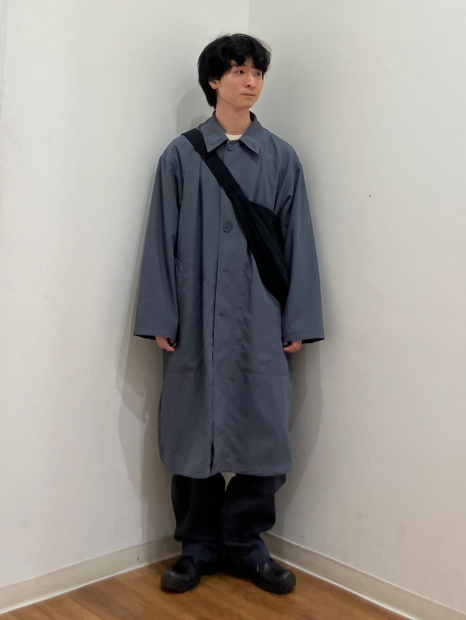 Длинная ветровка UNIQLO плащ 1159840389 (Серый L)
