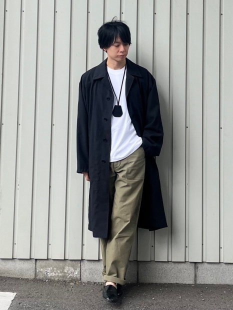 Длинная ветровка UNIQLO плащ 1159841482 (Черный XL)