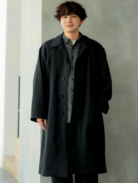 Длинная ветровка UNIQLO плащ 1159841482 (Черный XL)