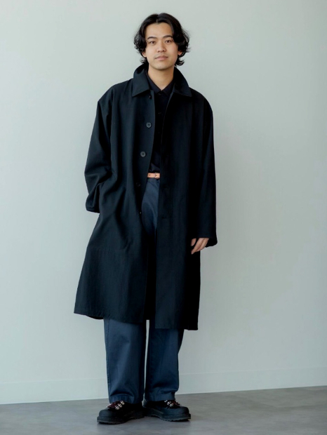 Длинная ветровка UNIQLO плащ 1159841482 (Черный XL)