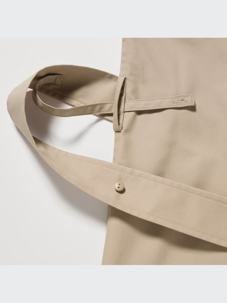 Женский длинный тренч UNIQLO на пуговицах 1159845822 (Бежевый XXL)