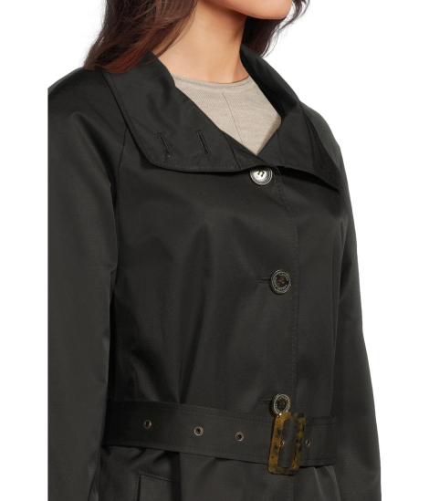 Жіночий плащ LAUREN Ralph Lauren на гудзиках 1159854765 (Чорний XL)