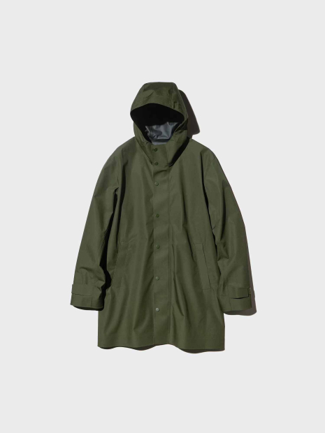 Плащ UNIQLO куртка с капюшоном 1160800481 (Зеленый M)