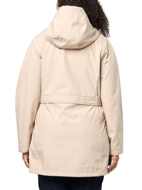 Женский плащ Tommy Hilfiger с капюшоном 1161398437 (Бежевый S)
