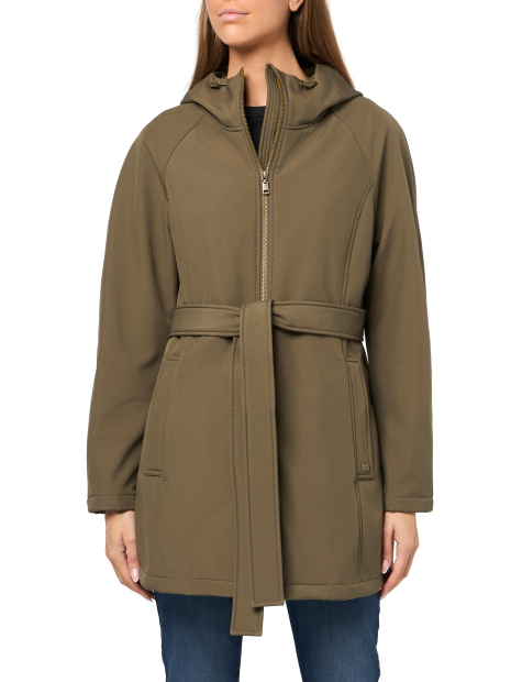 Женский плащ Tommy Hilfiger с капюшоном 1161485734 (Зеленый XL)