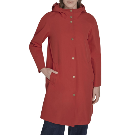 Женский плащ Tommy Hilfiger с капюшоном 1162928031 (Красный XL)
