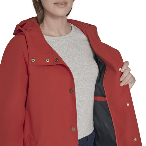 Женский плащ Tommy Hilfiger с капюшоном 1162928031 (Красный XL)
