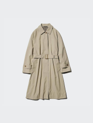 Стильный плащ UNIQLO на пуговицах 1159840379 (Бежевый L)