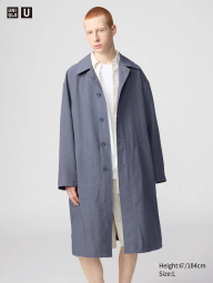 Длинная ветровка UNIQLO плащ 1159840389 (Серый L)
