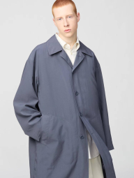 Длинная ветровка UNIQLO плащ 1159840389 (Серый L)