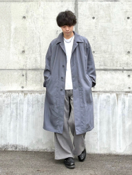 Длинная ветровка UNIQLO плащ 1159840389 (Серый L)