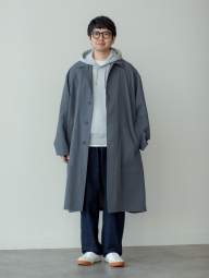 Длинная ветровка UNIQLO плащ 1159840389 (Серый L)