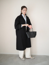 Длинная ветровка UNIQLO плащ 1159841482 (Черный XL)