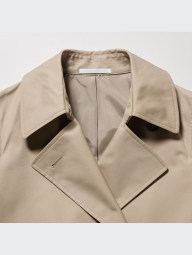 Женский длинный тренч UNIQLO на пуговицах 1159845822 (Бежевый XXL)