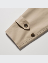 Женский длинный тренч UNIQLO на пуговицах 1159845822 (Бежевый XXL)